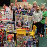 The Forge Fitness toys and gifts were presented to the children's ward at Whiston Hospital