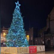 The Christmas tree in Church Square in December 2023