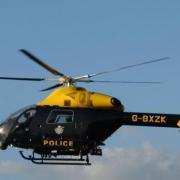 A police helicopter was called to help with the pursuit