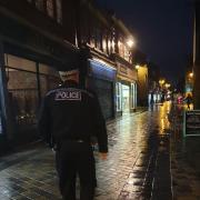 Officers were on patrol in Prescot yesterday evening