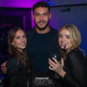Callum Jones with two fans at the Imperial