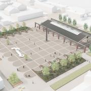 Earlestown's proposed market square and canopy