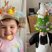 Thea Matthews and Sophie Abbott made some fantastic Easter bonnets last year