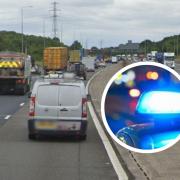 One lane closed on M6 due to accident