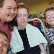 Family Photo Whilst Corbin Was In Hospital