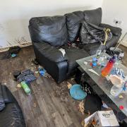 The flat was found in this state when Cali's body was discovered