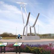An image of how the sculpture could look, which was included in a report to the development management committee