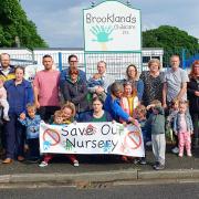 The 'Save Our Nursery' group at Brooklands nursery