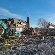 The former Parr Baths in Fingerpost was recently demolished - funds will aim to improve the area