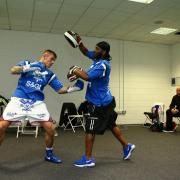 Martin Murray with trainer Oliver Harrison