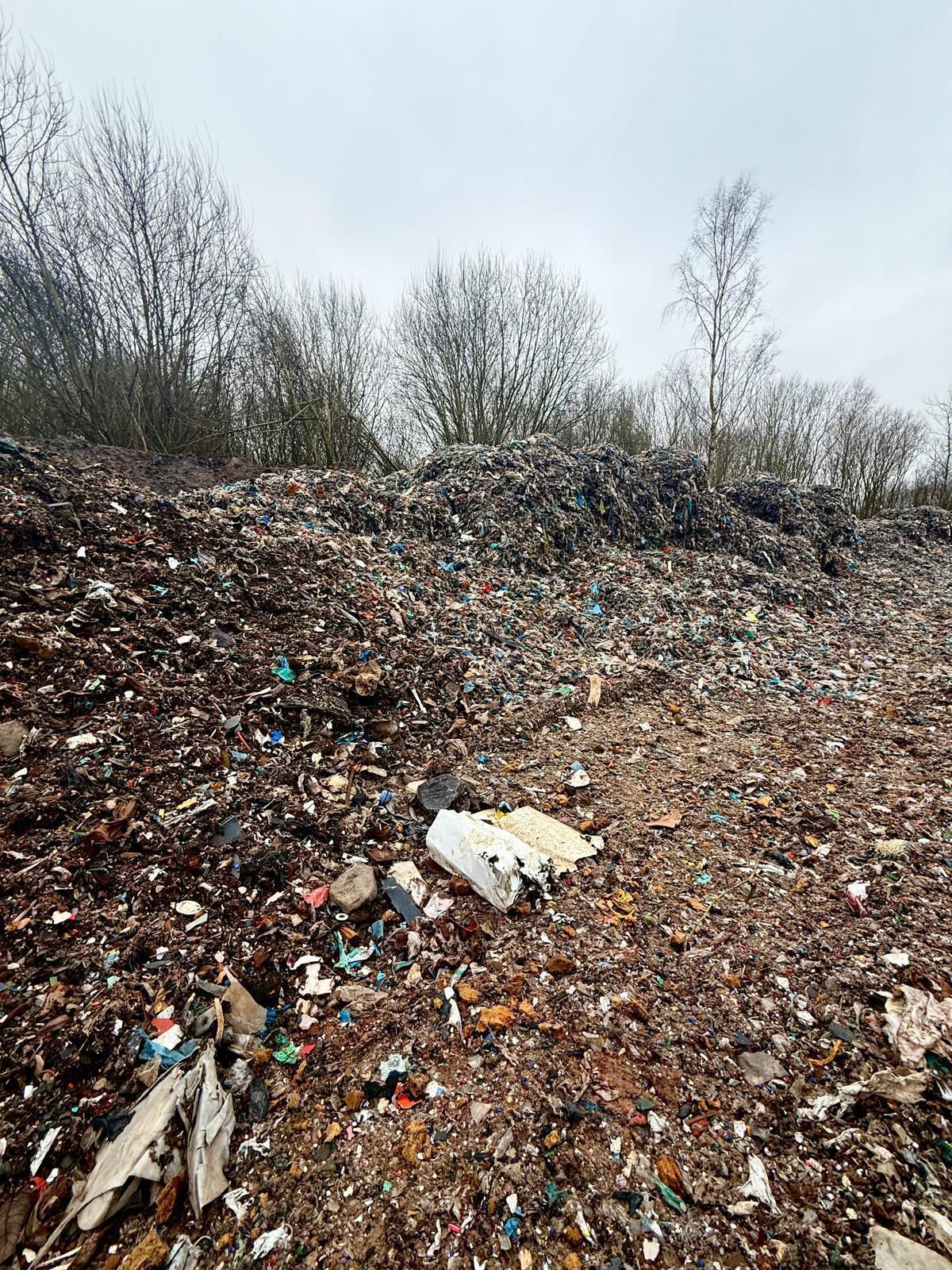 The illegal waste dump