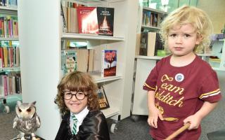 Youngsters at the Harry Potter Book Day