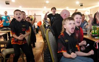 Young darts players at the St Helens Darts Academy