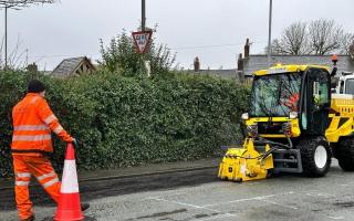 Pothole repairs being carried out in Rainford