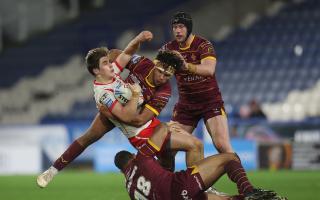 Saints and Huddersfield Giants earlier this year